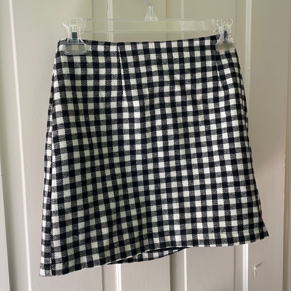 Check mini skirt